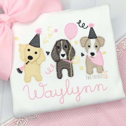 Personalized Puppy Party Dogs - Girl & Boy Option!