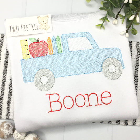 Truck with School Supplies