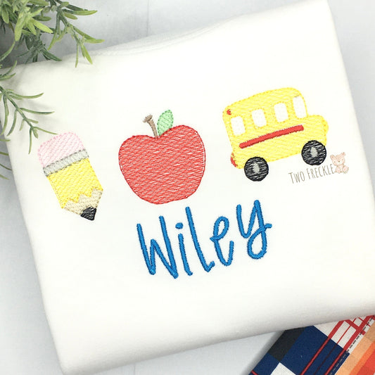 Back to School Embroidered Shirt