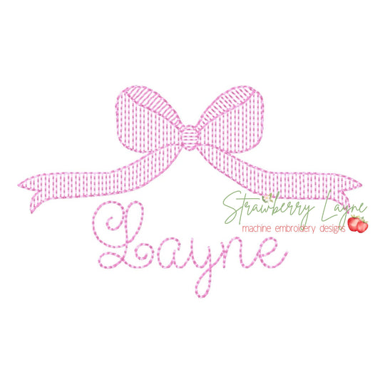 Coquette Bow Embroidered Shirt