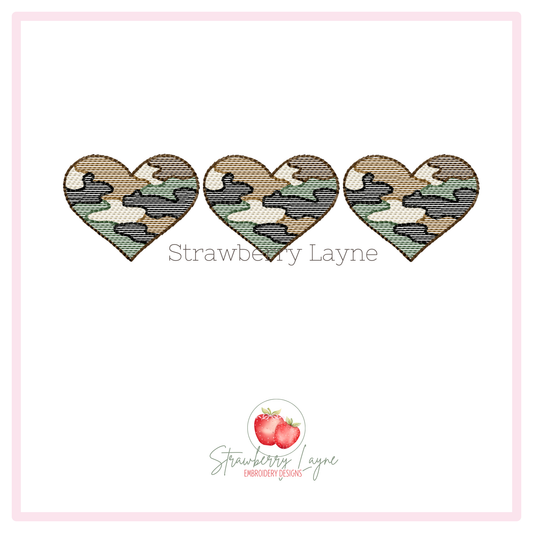 Valentine Camo Heart Trio Shirt