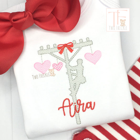 Lineman Valentine's Day Shirt