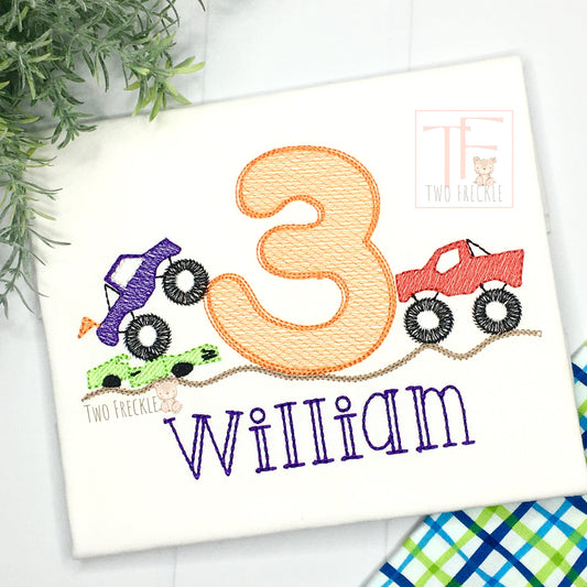 Monster Truck Birthday Shirt