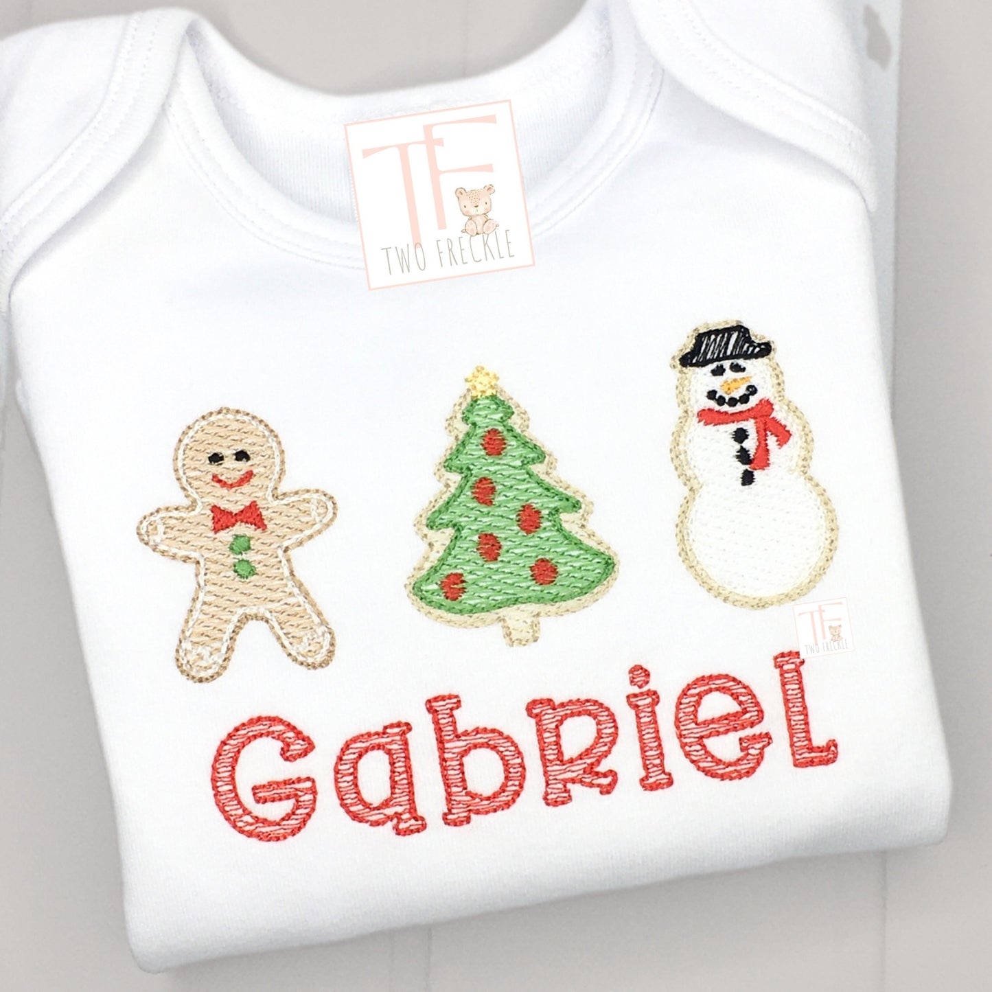 Christmas Cookie Embroidered Shirt