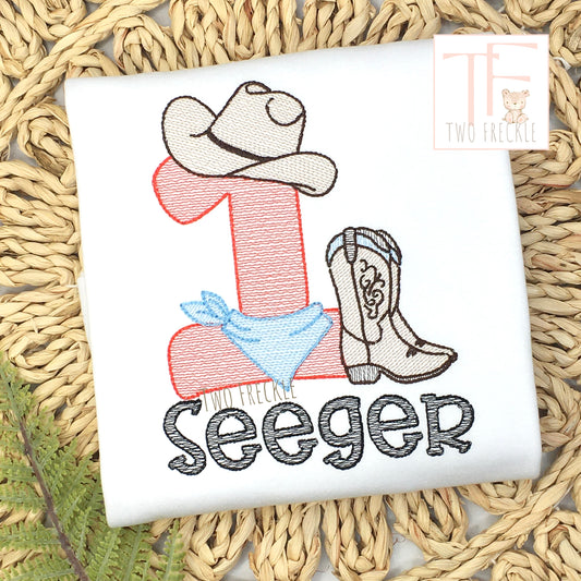 My First Rodeo Birthday Shirt