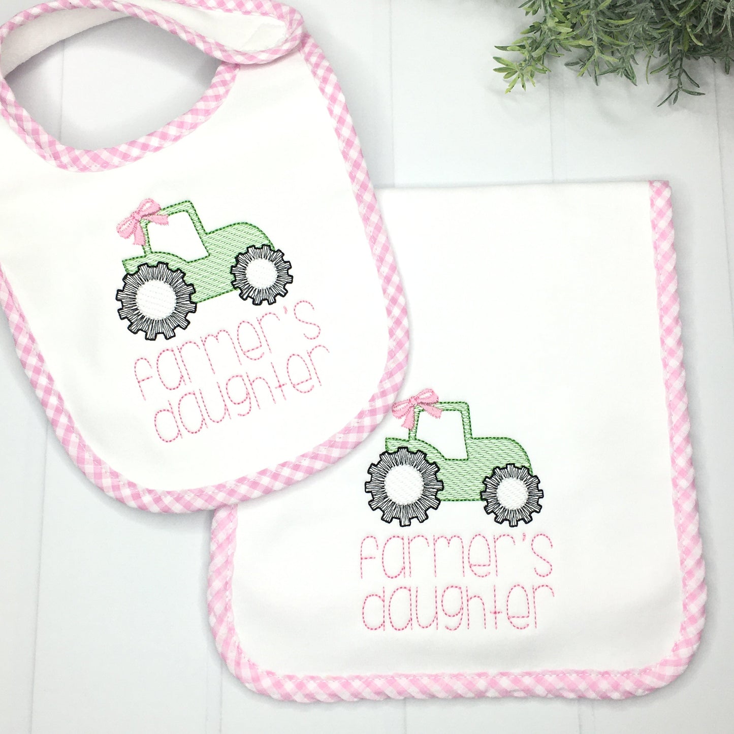 Farmer's Daughter Baby Bib