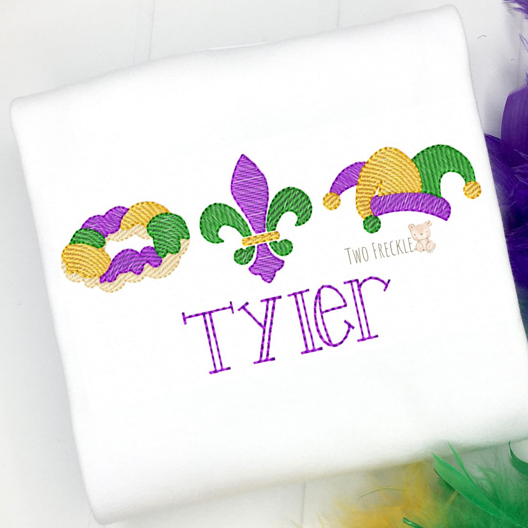 Boys Mardi Gras Shirt