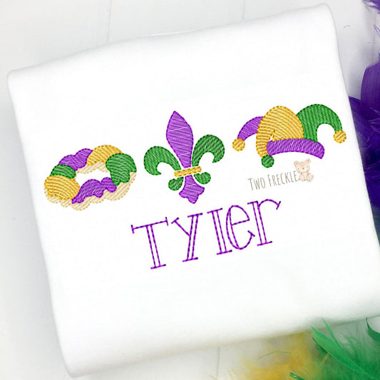 Boys Mardi Gras Shirt