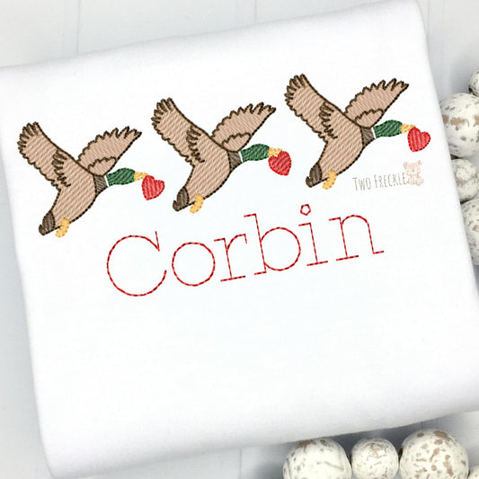 Duck Trio Valentine's Shirt