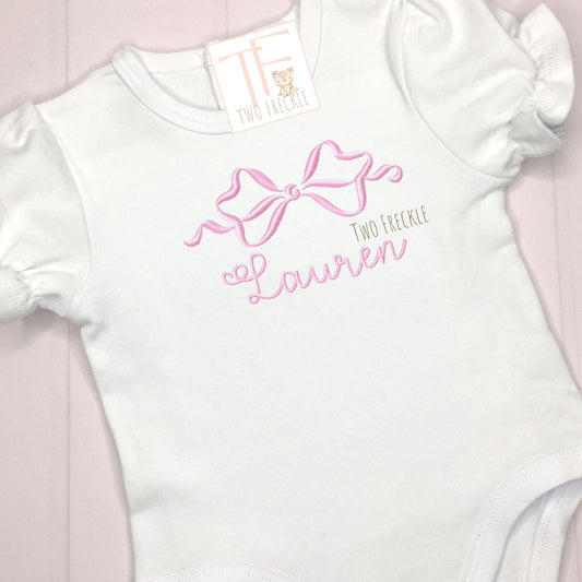 Bow Monogrammed Shirt