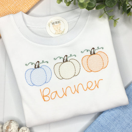 Boys Vintage Stitch Pumpkins