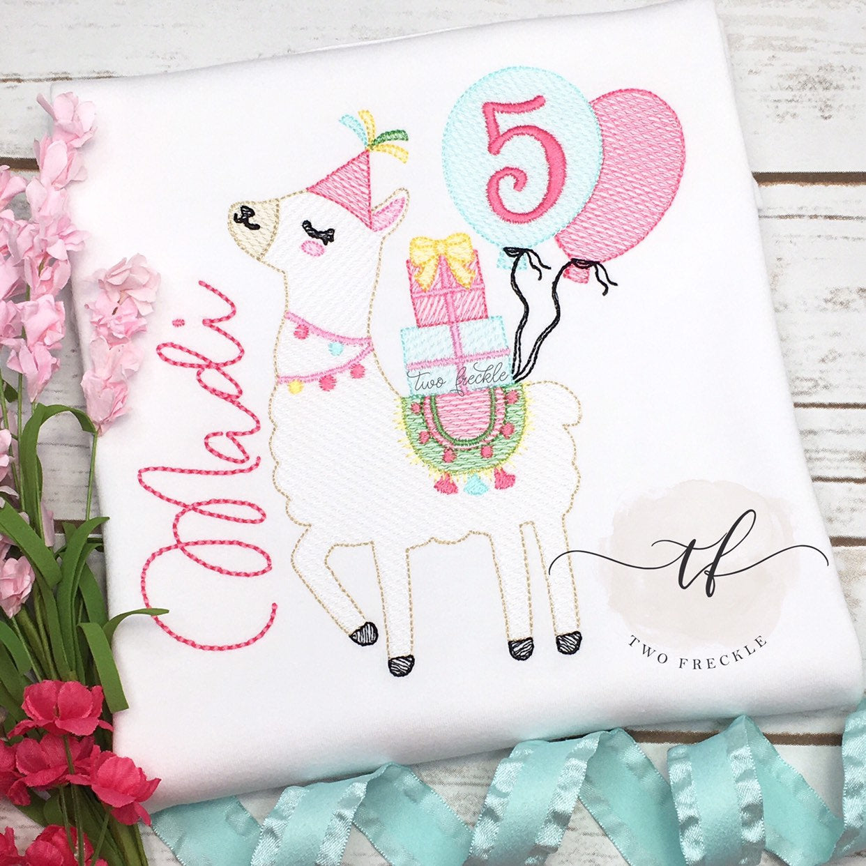 Llama Birthday Shirt