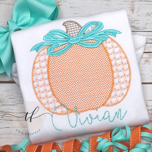Motif Pumpkin with Bow