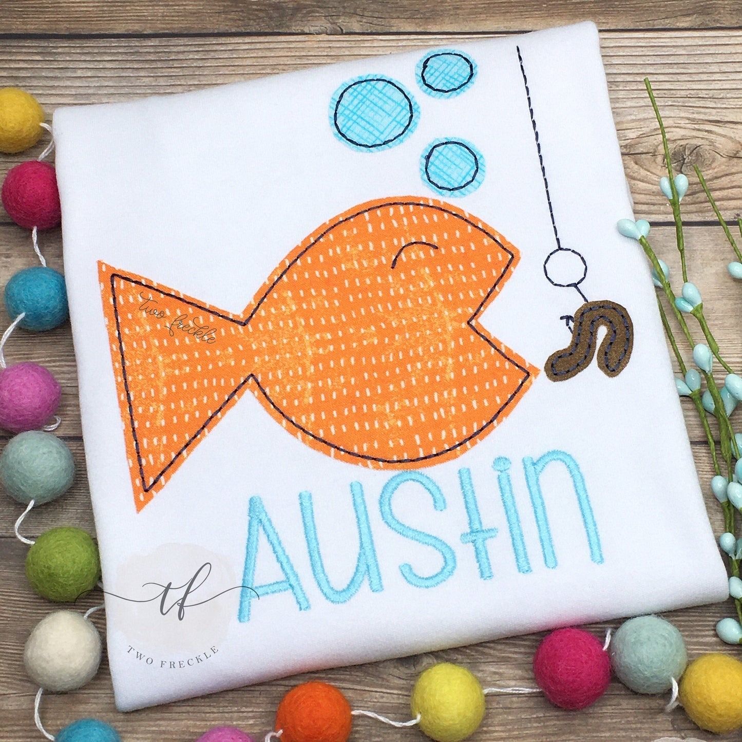 Hungry Fish Applique Shirt