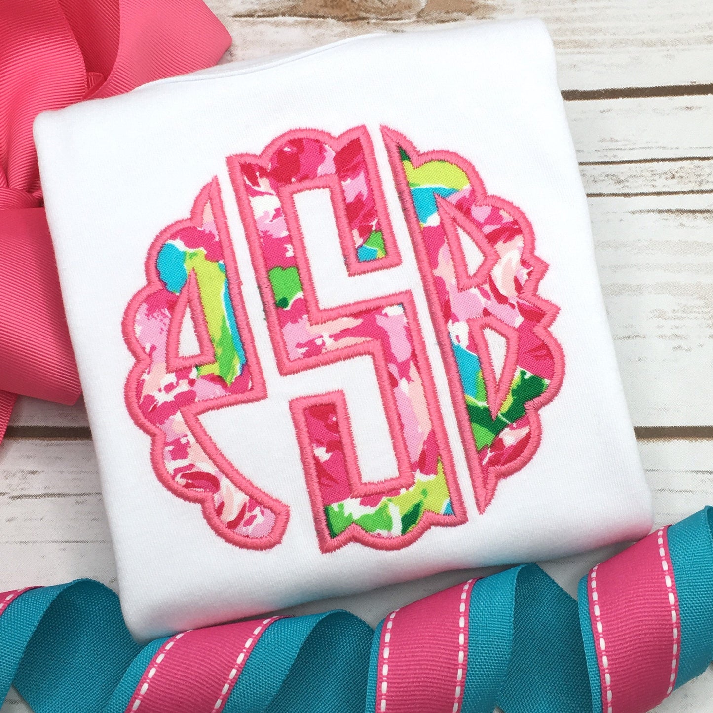 Scallop Rose Monogram