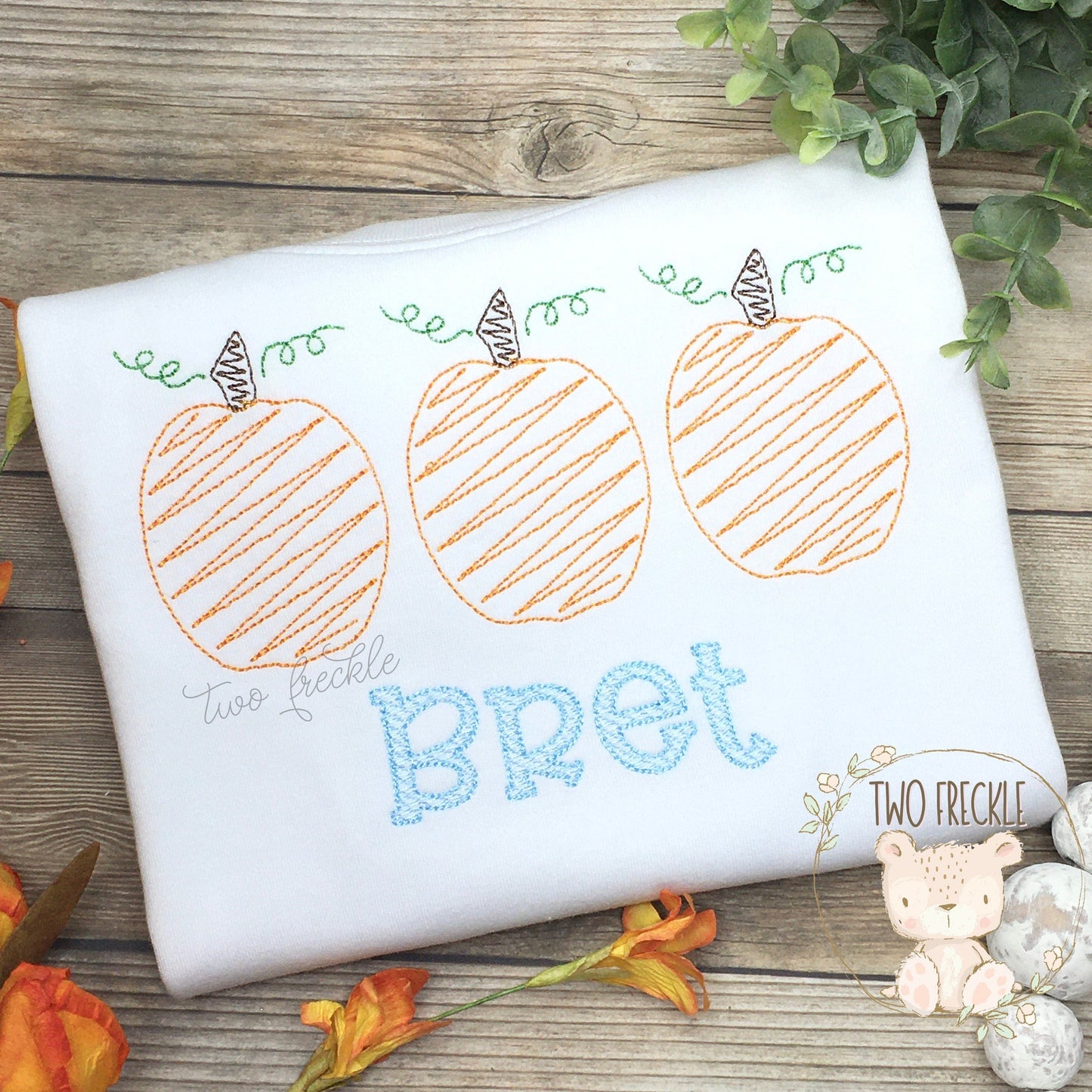 Boys Scribble Pumpkins