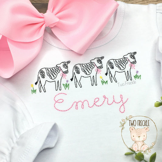 Three Little Cows - Other Color Options!