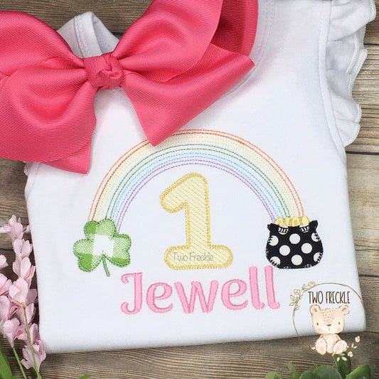 Girls St. Patrick's Day Birthday Shirt