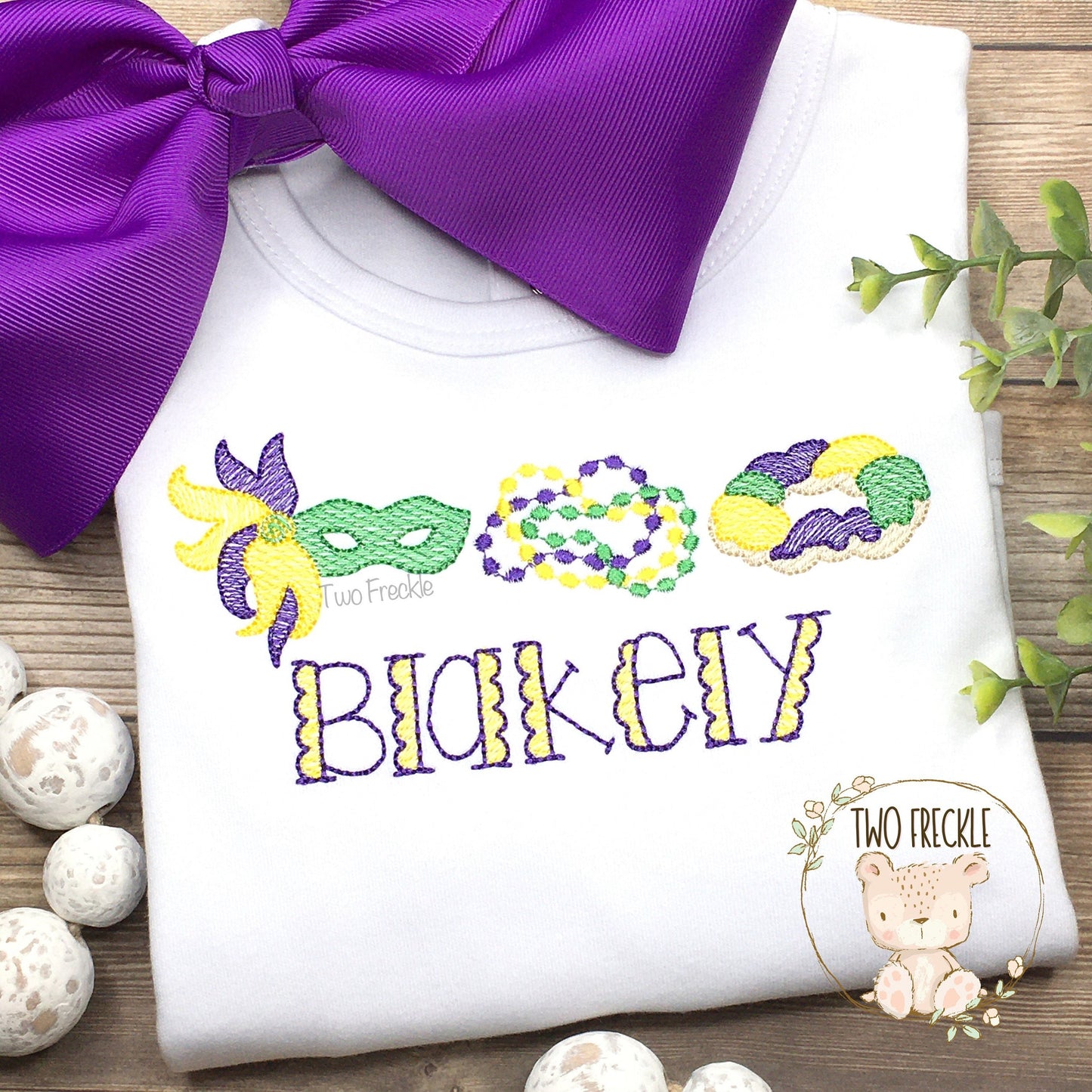 Girl's Mardi Gras Shirt