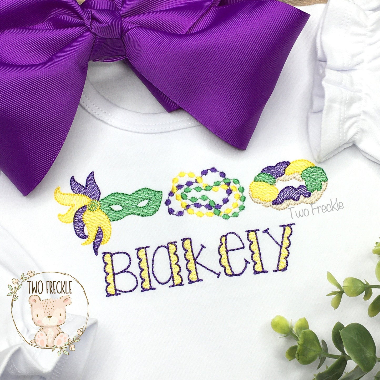 Girl's Mardi Gras Shirt