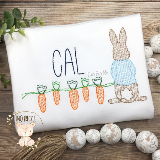 Bunny Growing Carrots Easter Shirt