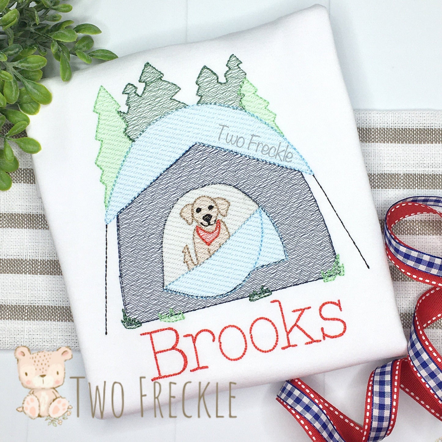 Dog in Tent