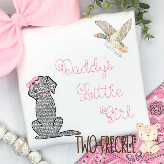 Daddy’s Little Girl Hunting Dog Shirt