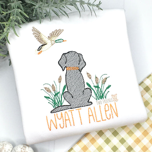 Labrador Hunting a Mallard Duck Shirt