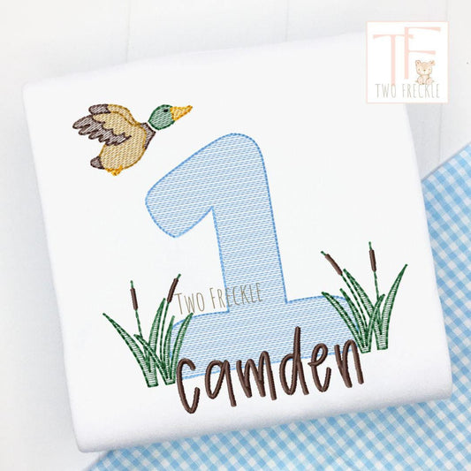 one lucky duck birthday shirt