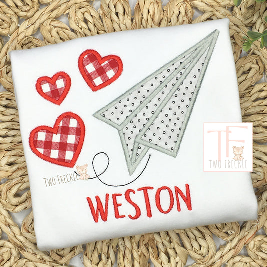 Paper Airplane Valentines Shirt