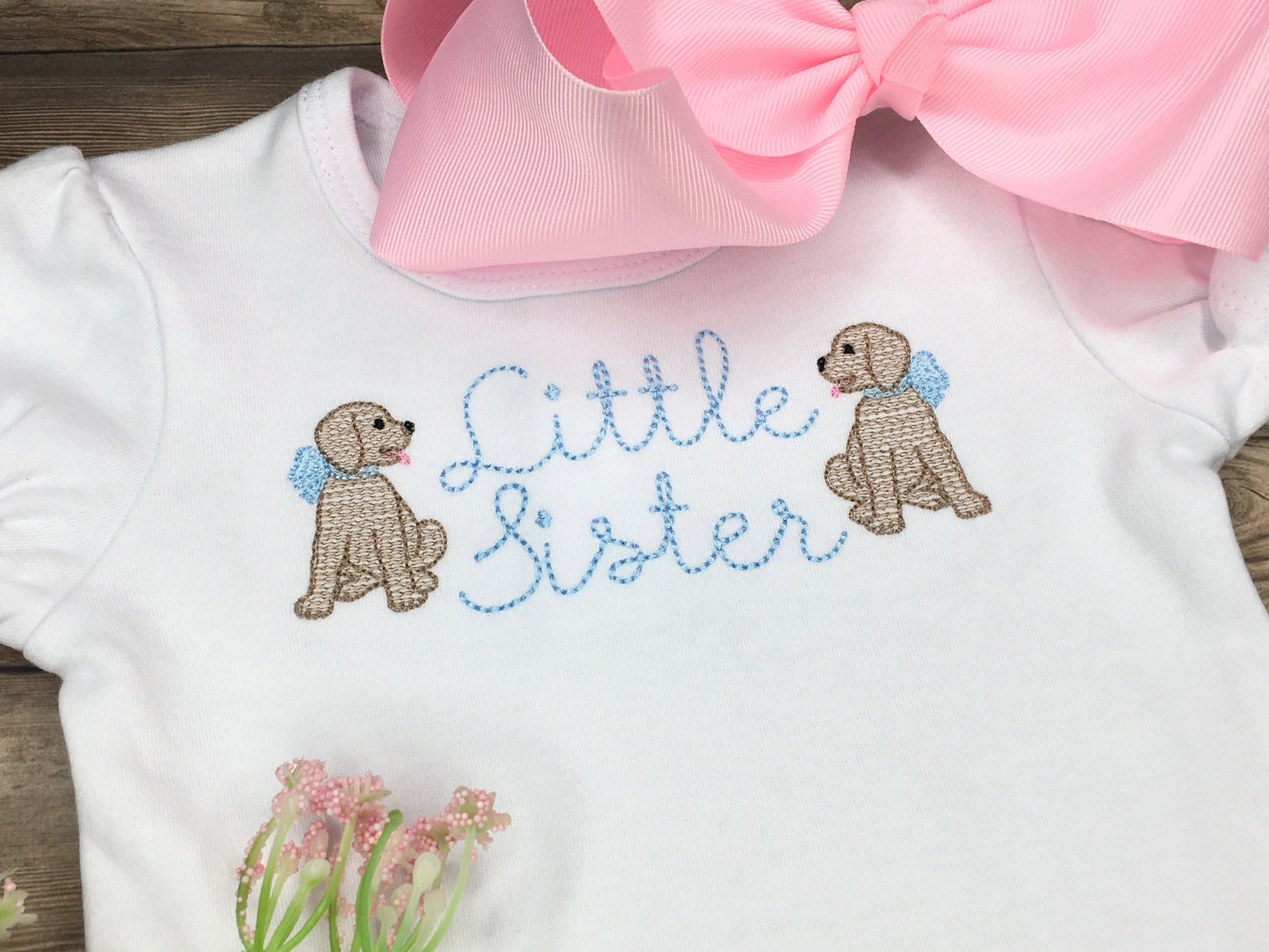 Little Sister Puppies Shirt