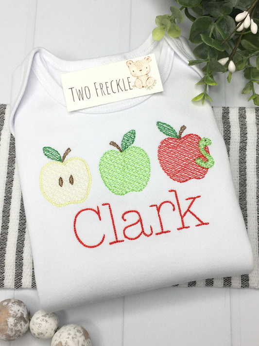 Apple Trio with Smart Worm