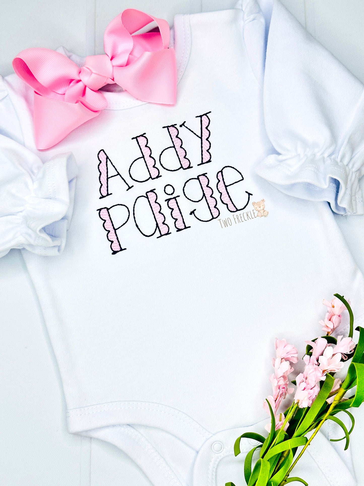 Girls Personalized Back to School Embroidered Shirt