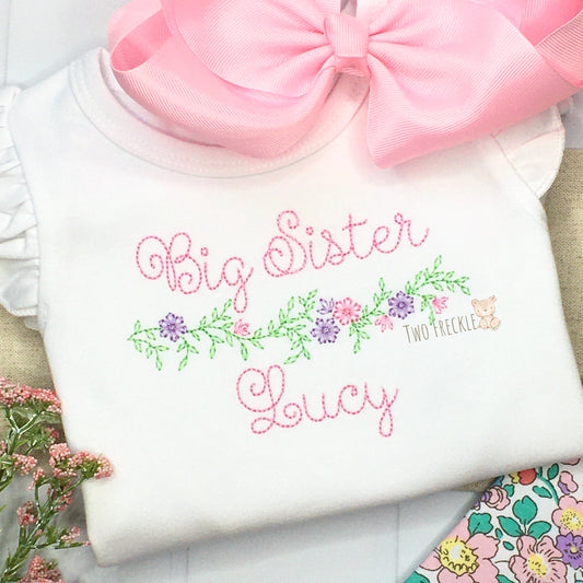 Sister Floral Frame