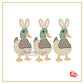 Boys Mallard Duck with Easter Bunny Ears Shirt