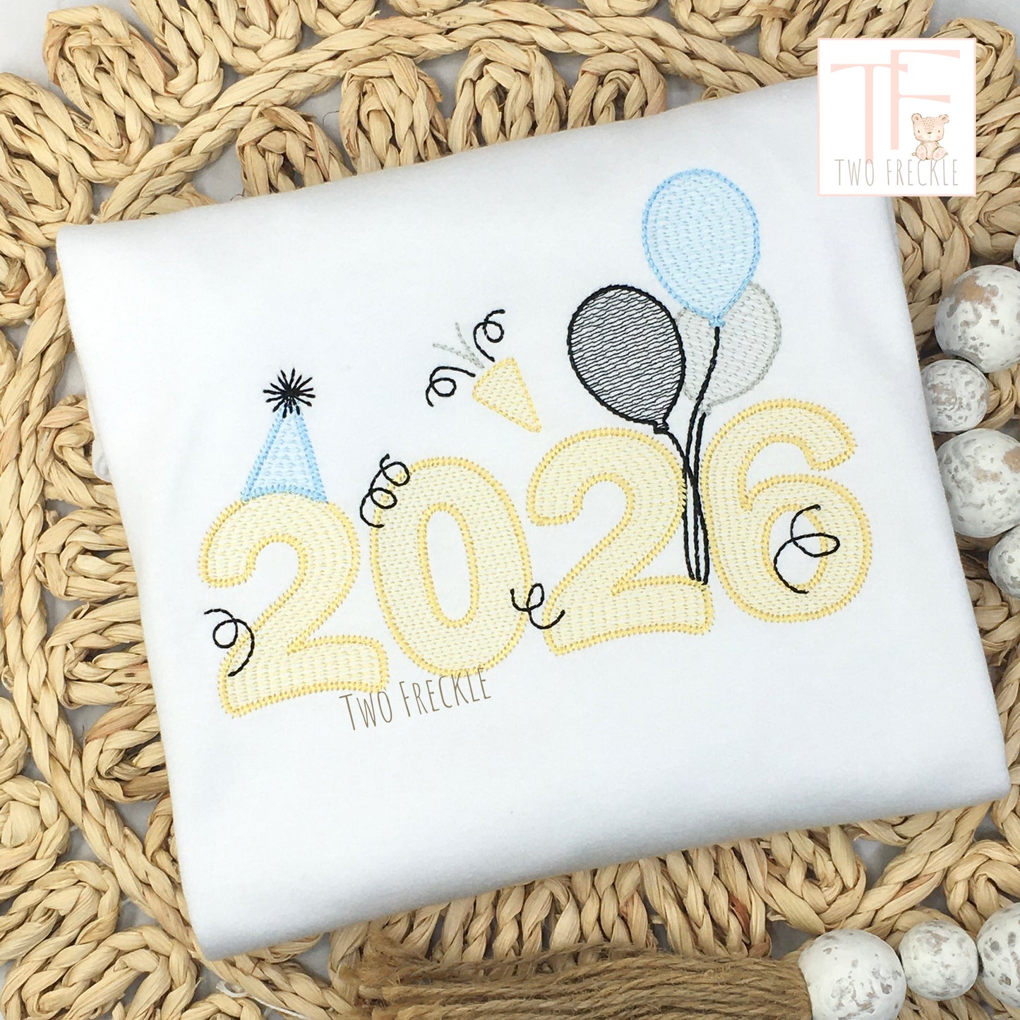 2026 New Year's Embroidered Shirt