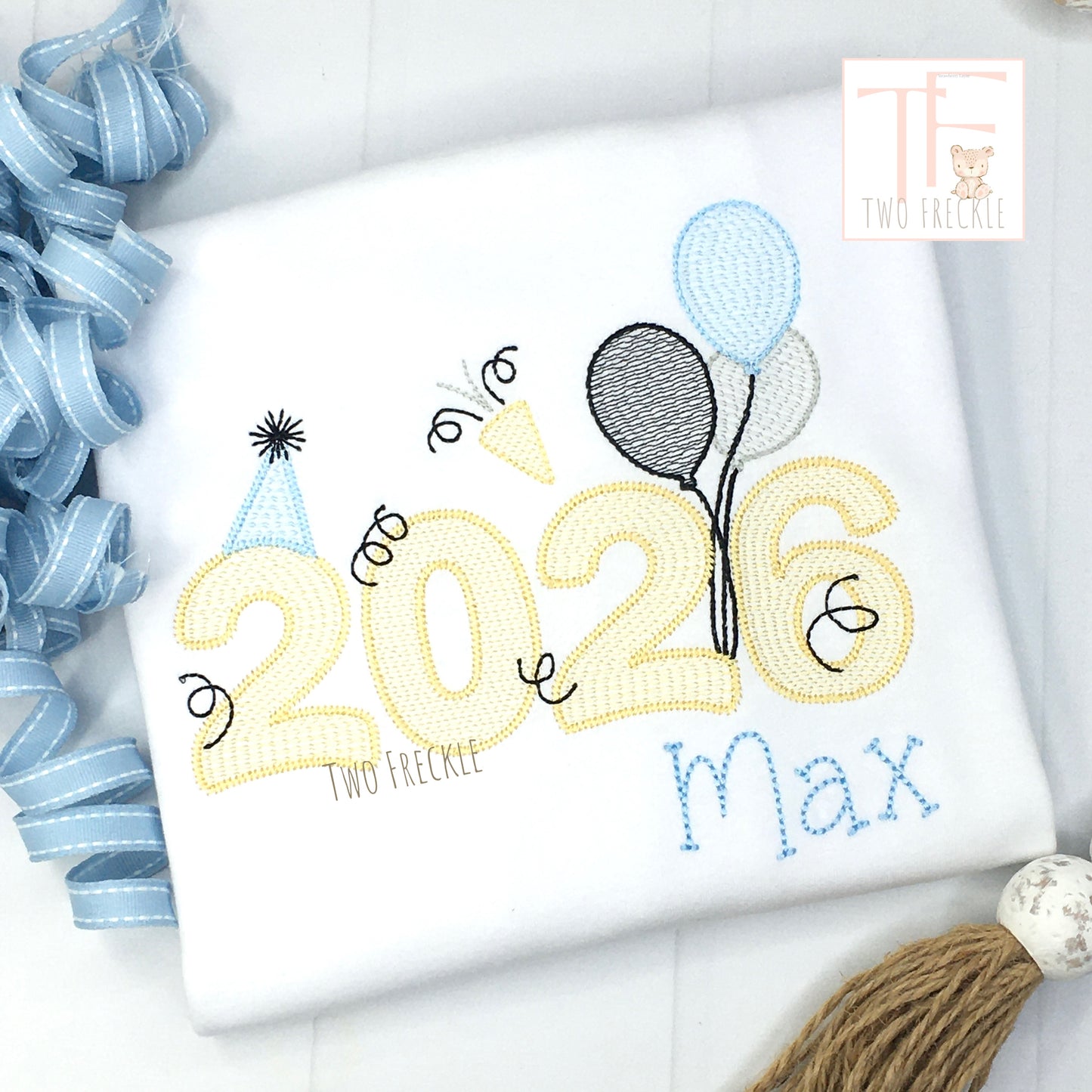 2026 New Year's Embroidered Shirt