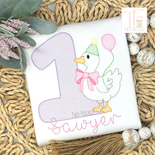 One Silly Goose Birthday Shirt