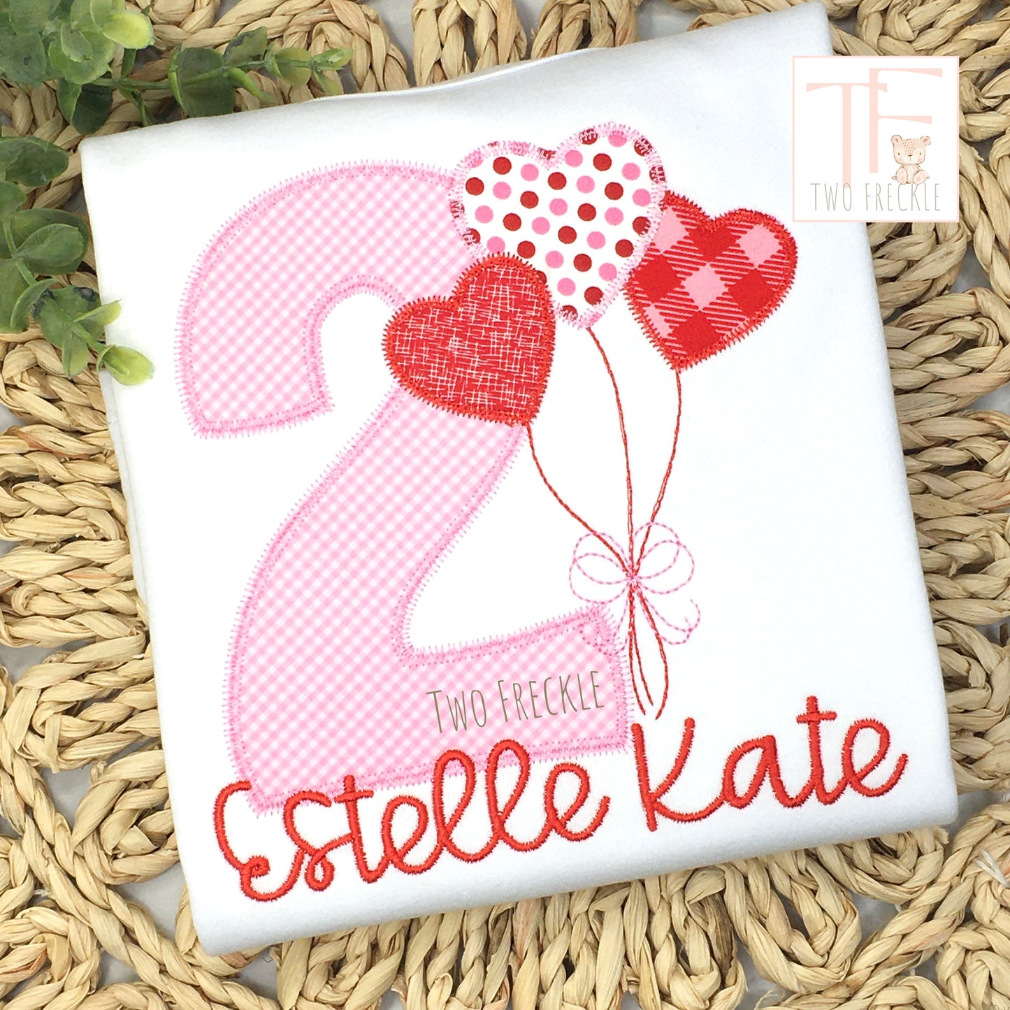 Valentine's Birthday Shirt with Heart Balloons