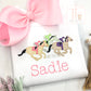 Girls Racing Derby Horses Embroidered Shirt