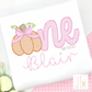 First Birthday Pumpkin ONE with Bow Embroidered Shirt