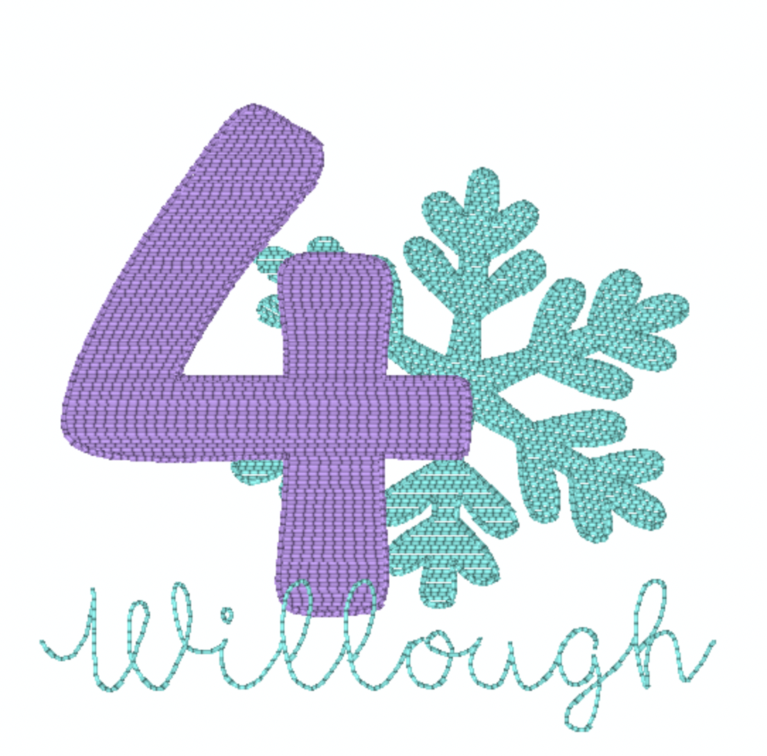 Snowflake Birthday Shirt