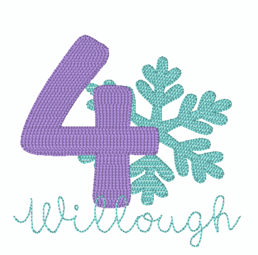 Snowflake Birthday Shirt