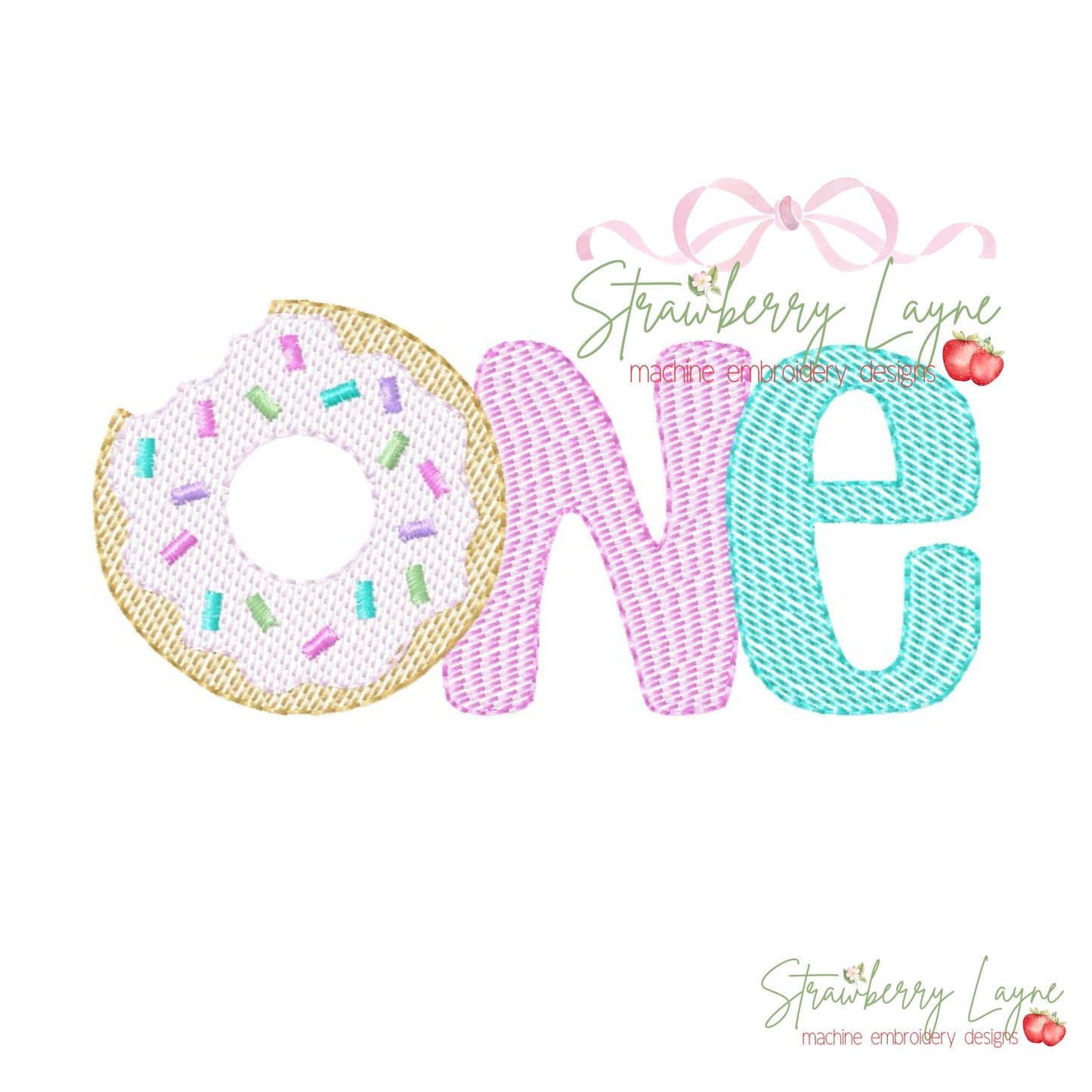One Sweet Girl Donut Embroidered Shirt