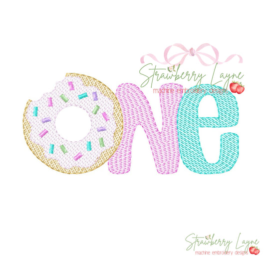 One Sweet Girl Donut Embroidered Shirt