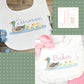 Personalized Duck and Duckling Baby Bib, Burp Cloth, or Bodysuit