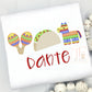 Maraca Taco Pinata Embroidered Fiesta Shirt - Boy & Girl Option!