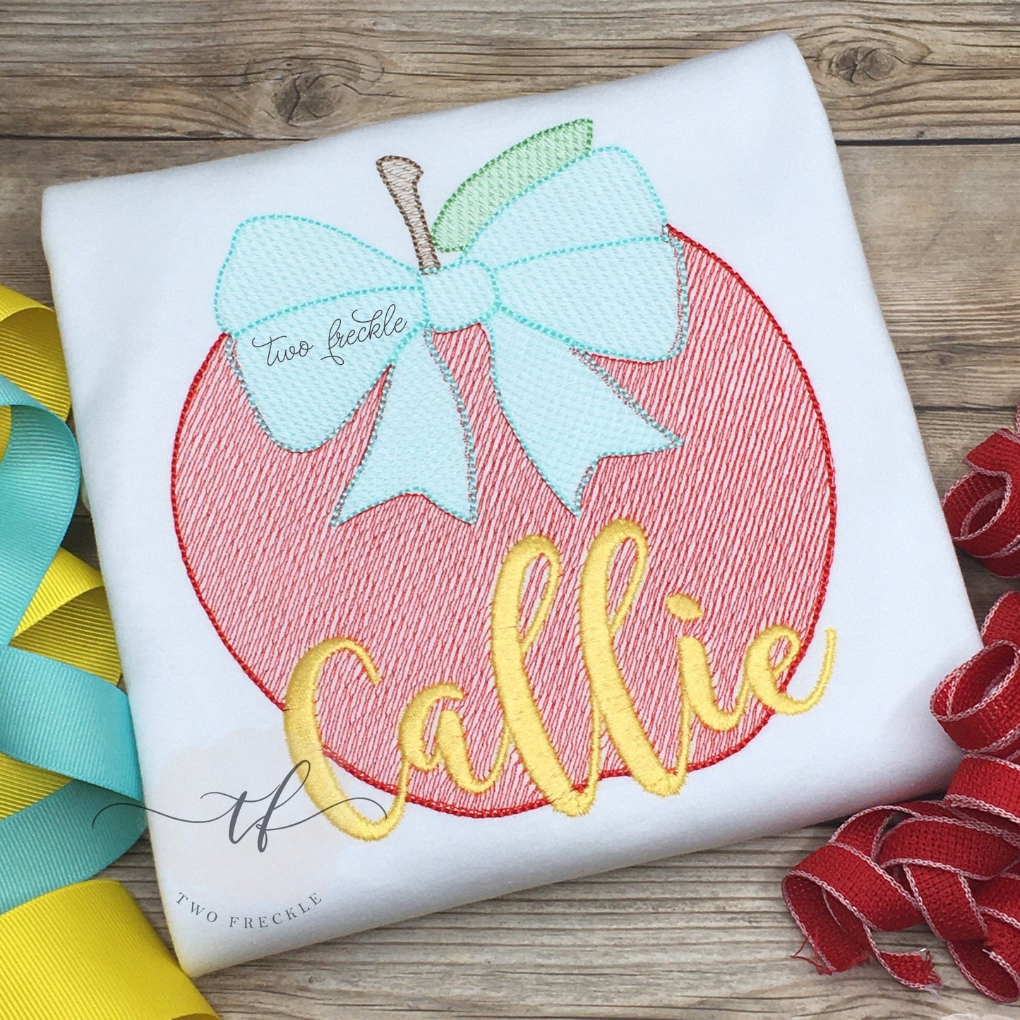 Apple with Big Bow