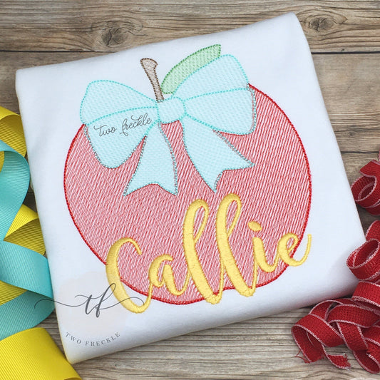 Apple with Big Bow