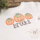 Chunky Pumpkin Trio Embroidered Shirt